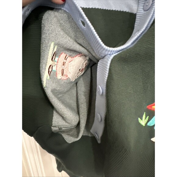 Unique Vintage Plus Size 4XL 22-24 Gnome In The Sky Cardigan Sweater Mushrooms - Picture 8 of 13